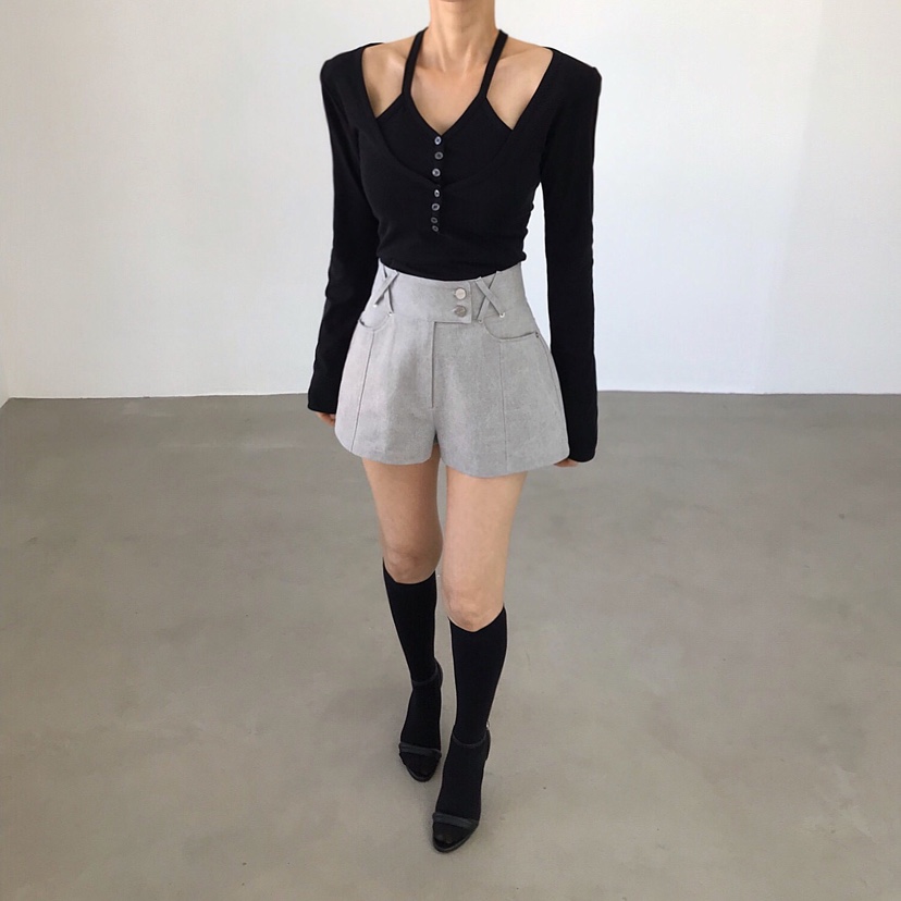 2TWO MOON東大門代購女士新款推薦休閑時尚人氣熱賣長袖T恤2TWO MOON長袖T恤