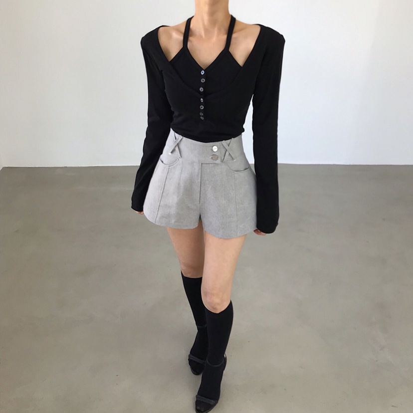 2TWO MOON東大門代購女士新款推薦休閑時尚人氣熱賣長袖T恤2TWO MOON長袖T恤