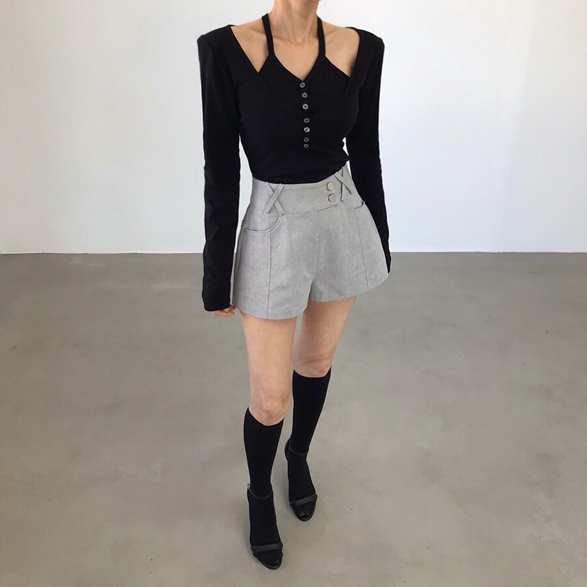 2TWO MOON東大門代購女士新款推薦休閑時尚人氣熱賣長袖T恤2TWO MOON長袖T恤