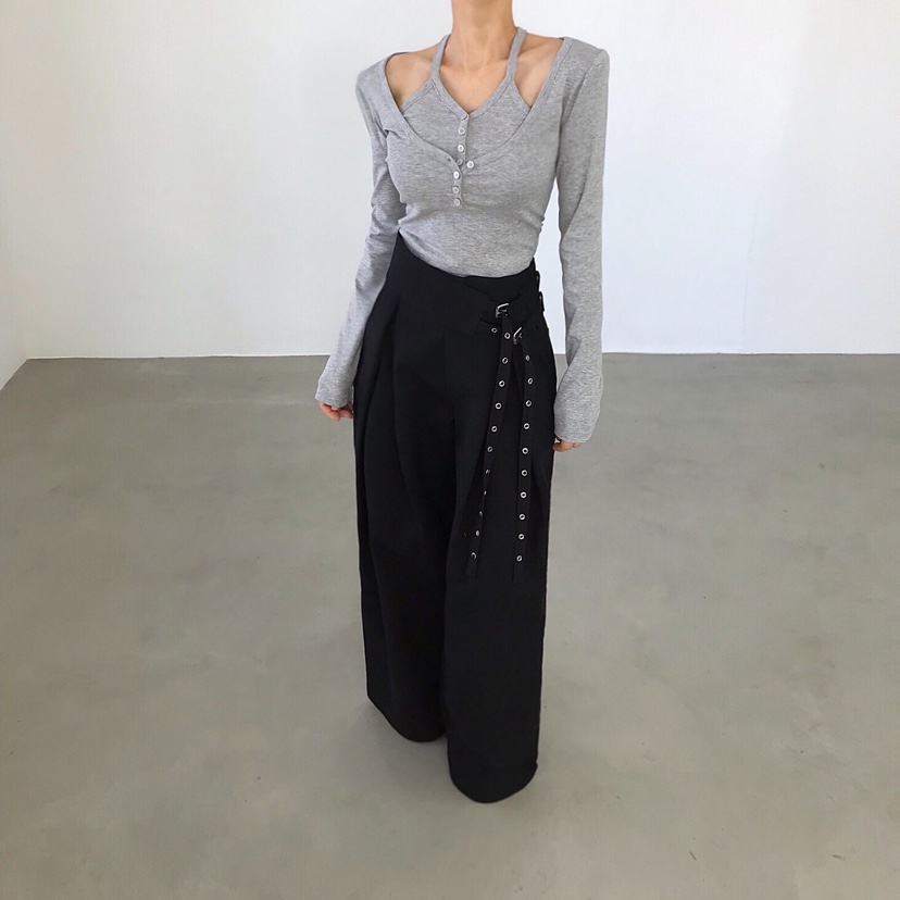 2TWO MOON東大門代購女士新款推薦休閑時尚人氣熱賣長袖T恤2TWO MOON長袖T恤