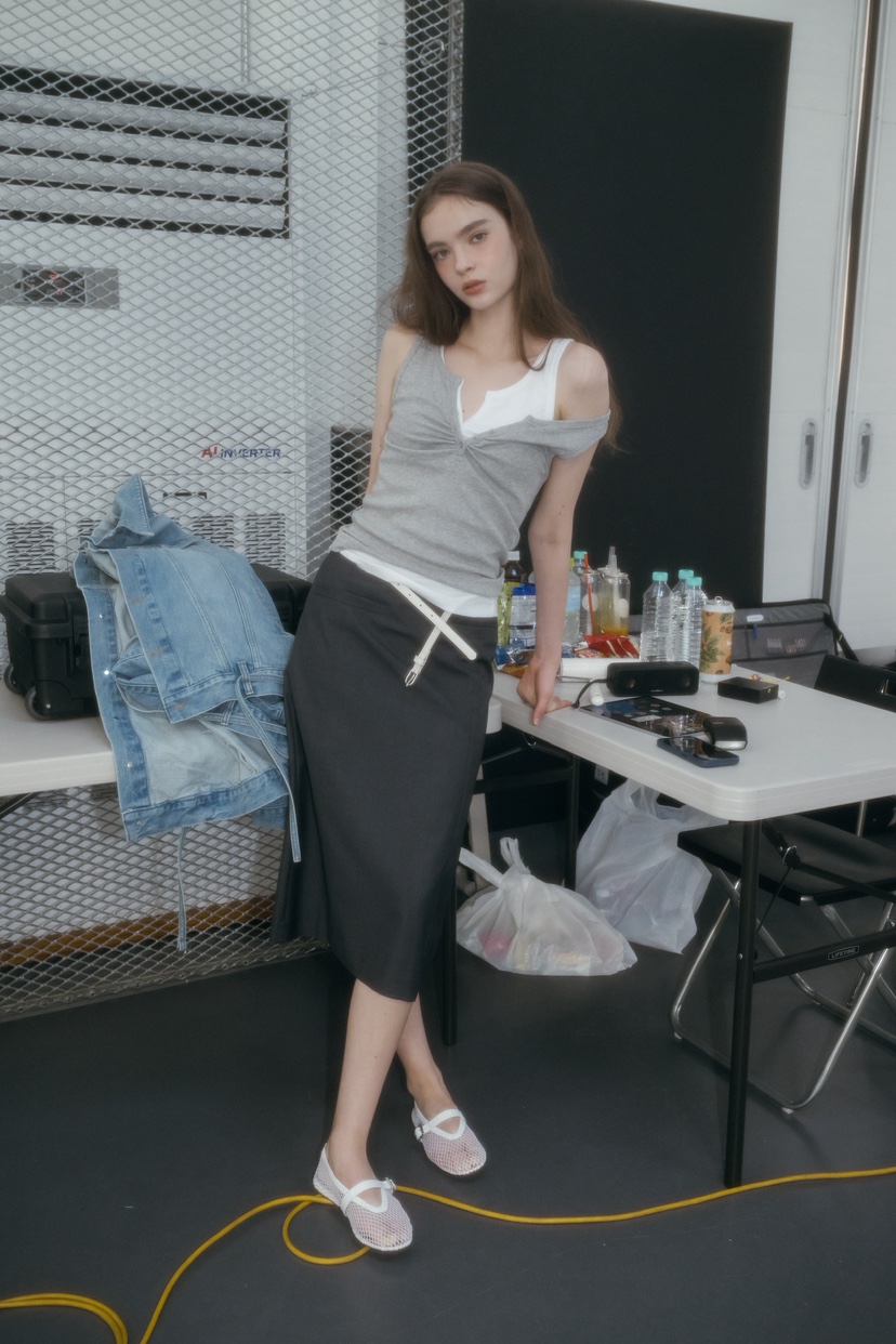 UNBOUND東大門實拍女士新品休閑26春夏半身裙中短裙不含腰帶UNBOUND半身裙/中短裙