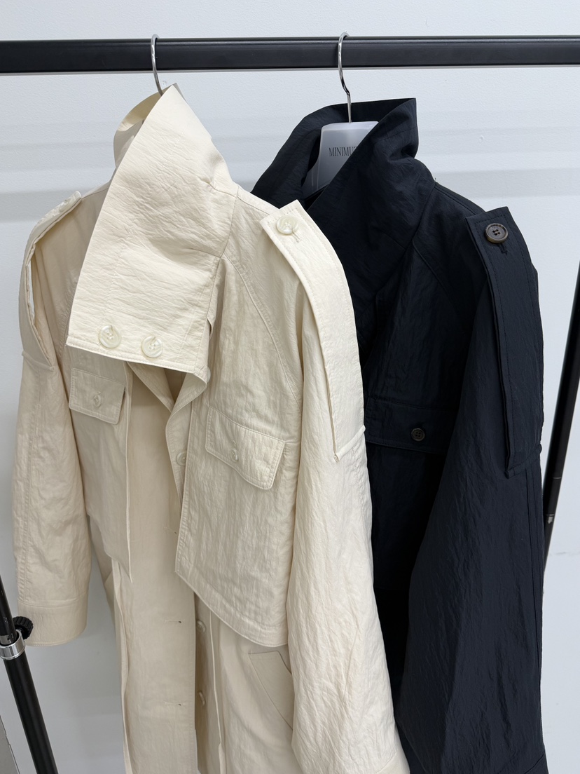 MINIMUZE東大門代購女裝新品推薦26春夏真品職業長款風衣MINIMUZE長款風衣