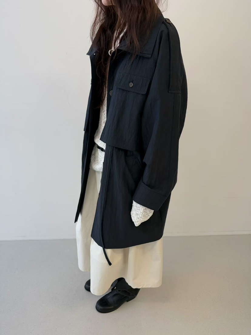 MINIMUZE東大門代購女裝新品推薦26春夏真品職業長款風衣MINIMUZE長款風衣