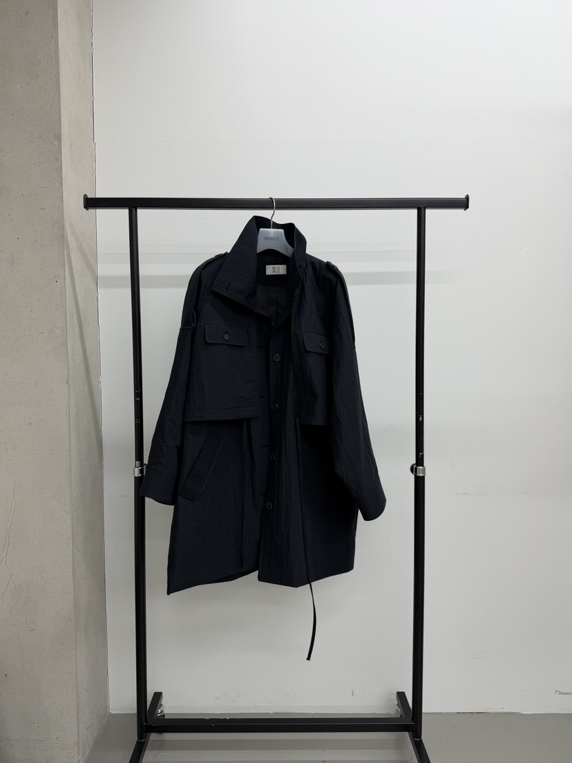 MINIMUZE東大門代購女裝新品推薦26春夏真品職業長款風衣MINIMUZE長款風衣圖色2