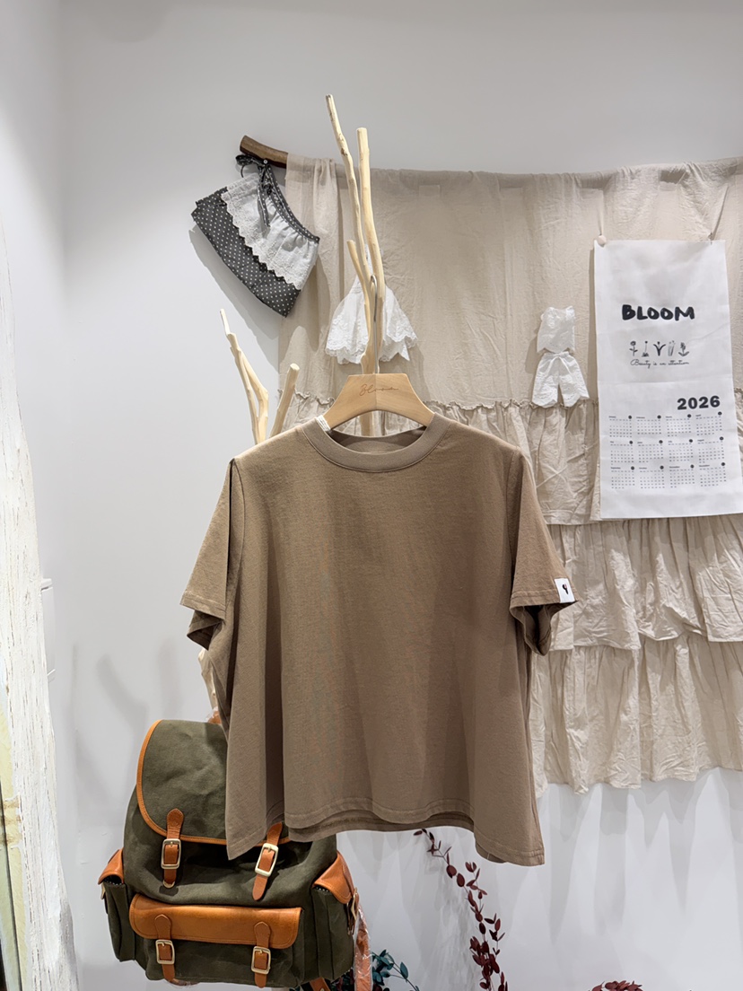 BLOOM韓國直郵女裝新款休閑推薦職業人氣26春夏真品熱賣T恤BLOOM-ST恤圖色4