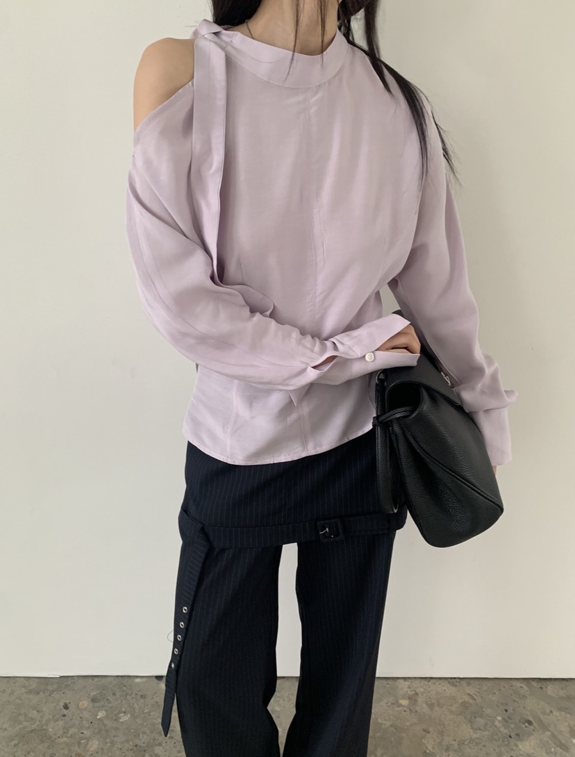 VAARA東大門代購女裝新品真品休閑26春夏職業襯衫蕾絲衫圍巾VAARA襯衫/蕾絲衫