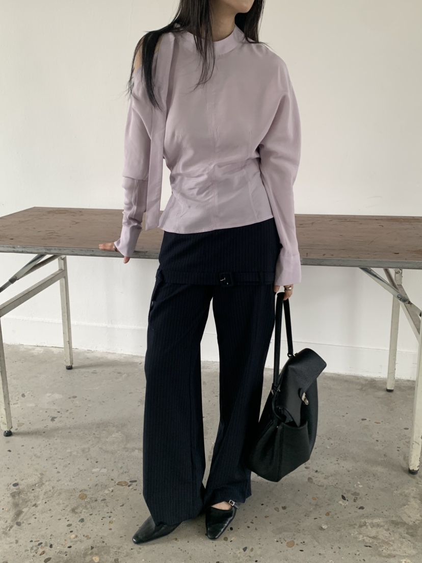 VAARA東大門代購女裝新品真品休閑26春夏職業襯衫蕾絲衫圍巾VAARA襯衫/蕾絲衫