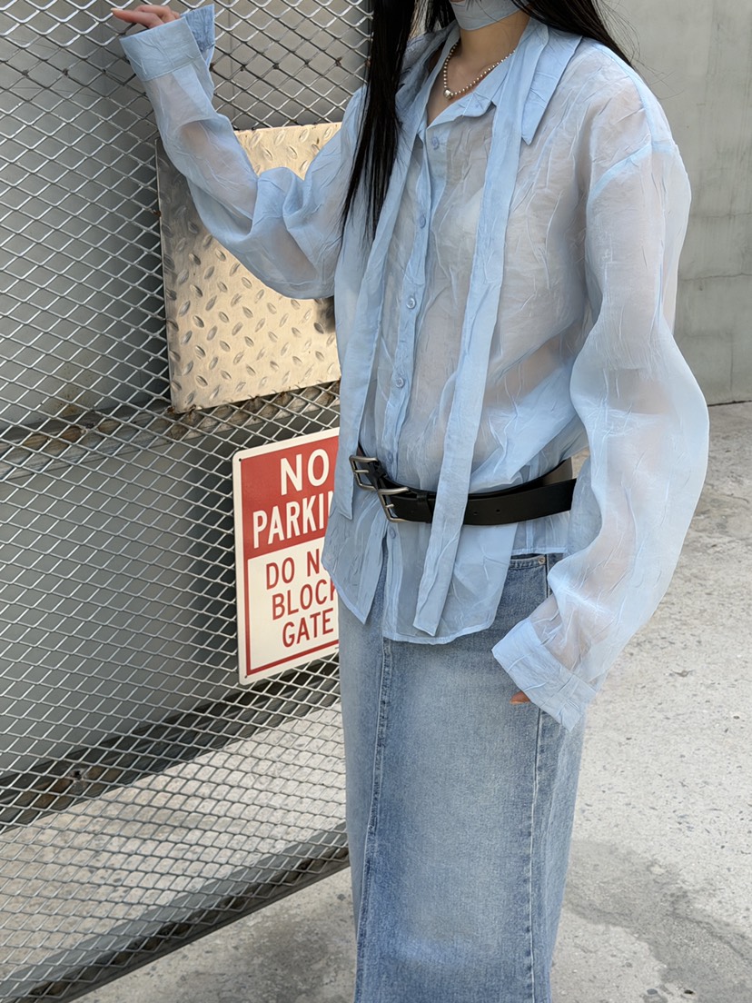 MURMUR東大門代購女裝新品時尚職業26春夏人氣襯衫蕾絲衫MURMUR襯衫/蕾絲衫