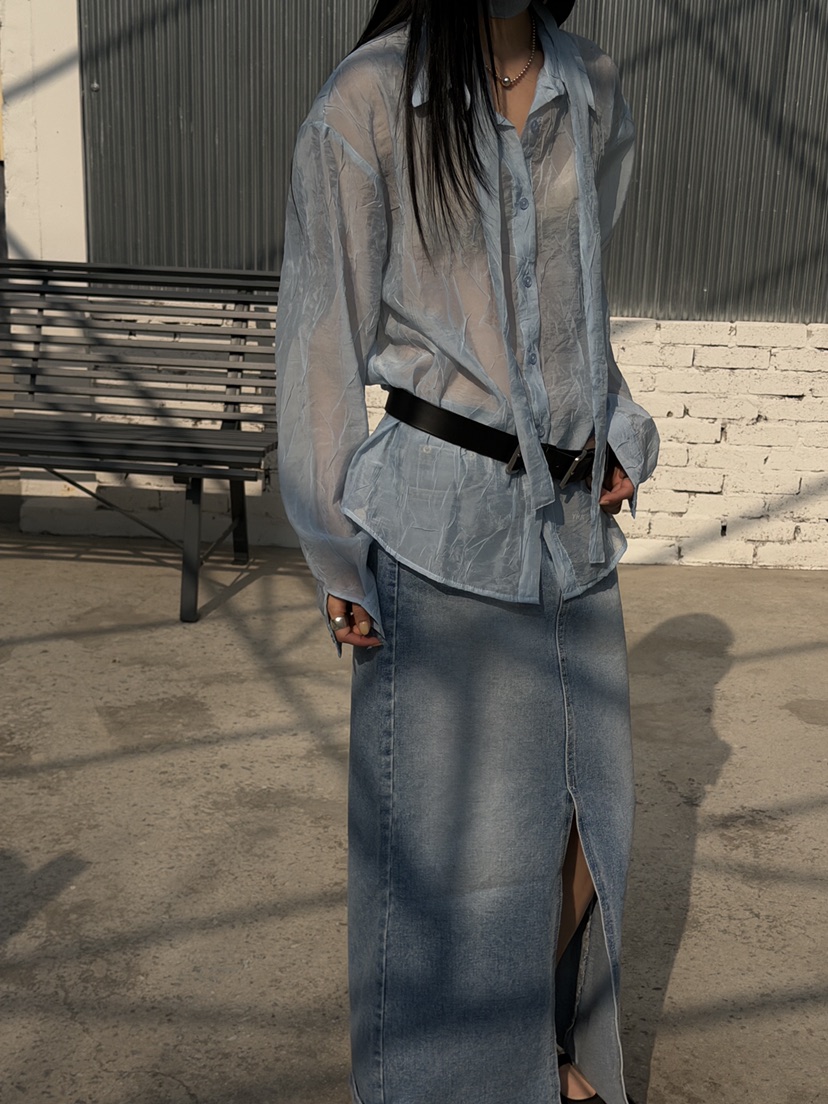 MURMUR東大門代購女裝新品時尚職業26春夏人氣襯衫蕾絲衫MURMUR襯衫/蕾絲衫