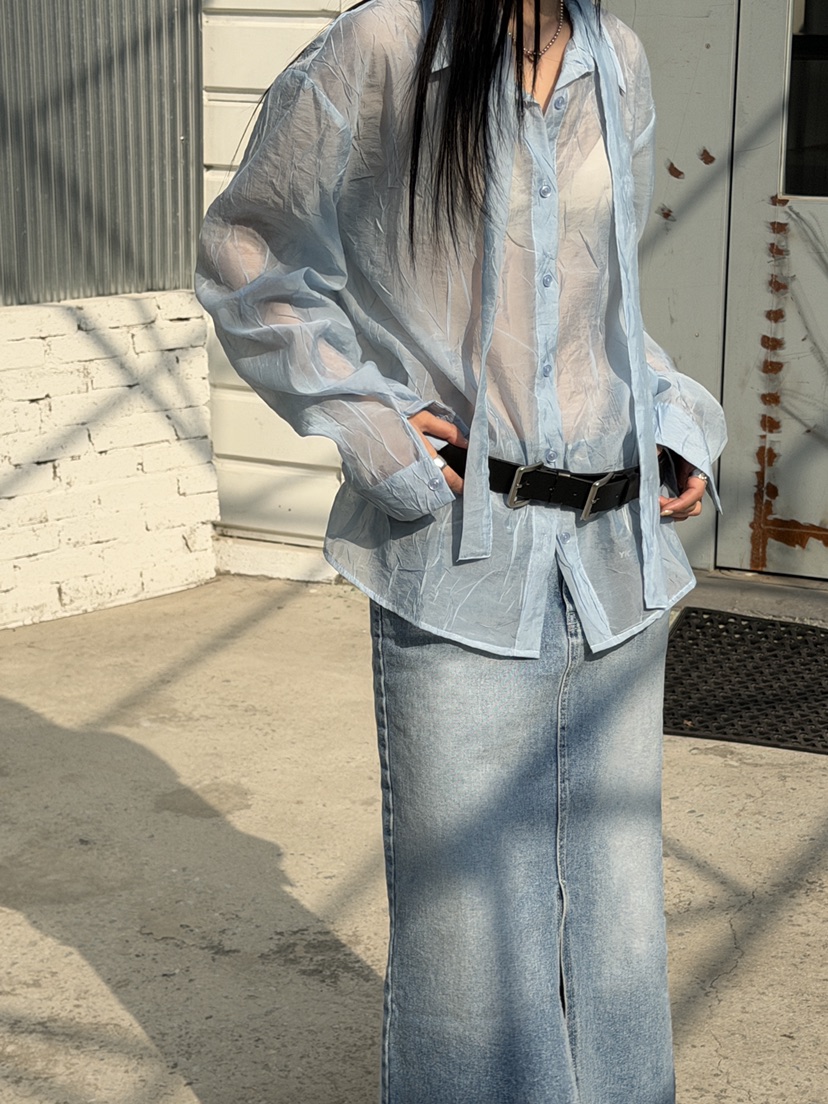 MURMUR東大門代購女裝新品時尚職業26春夏人氣襯衫蕾絲衫MURMUR襯衫/蕾絲衫