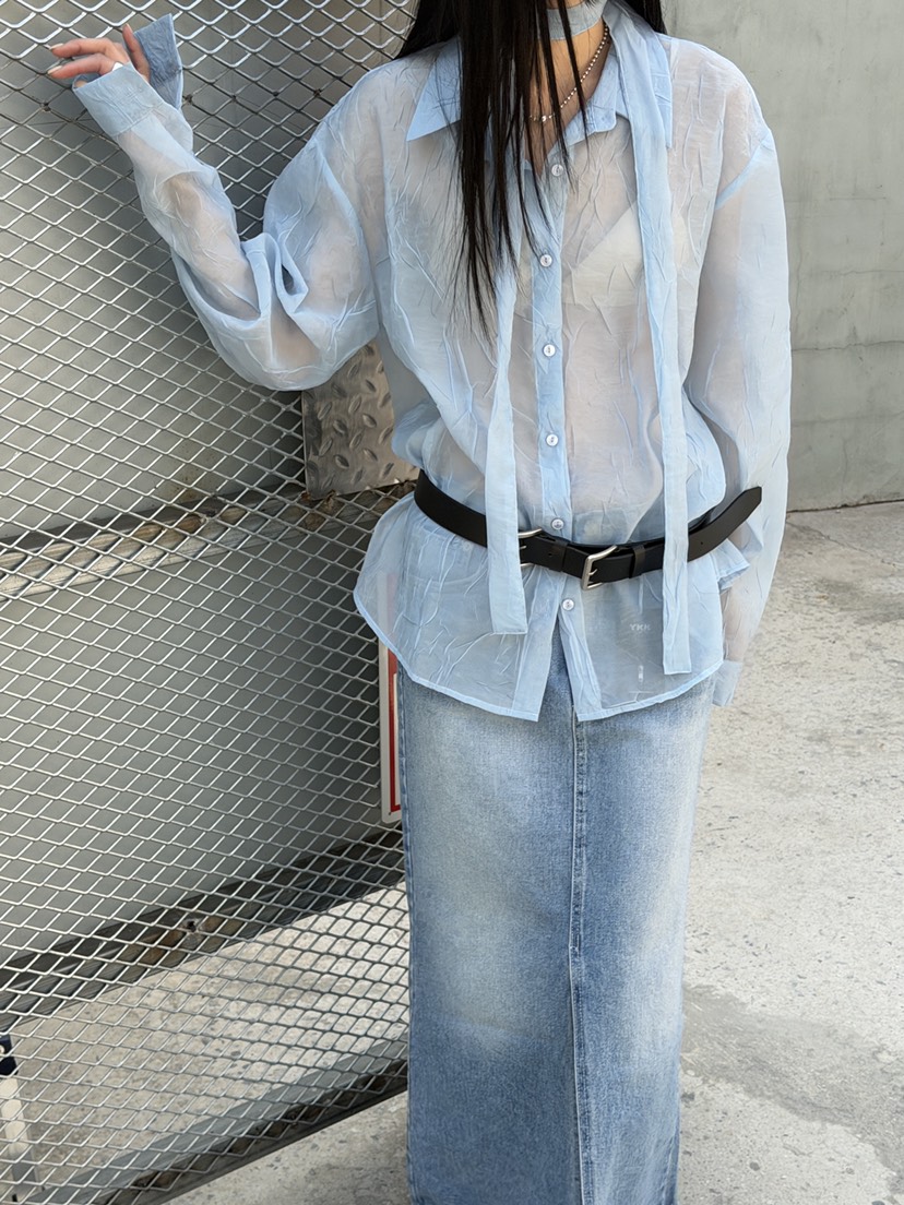 MURMUR東大門代購女裝新品時尚職業26春夏人氣襯衫蕾絲衫MURMUR襯衫/蕾絲衫