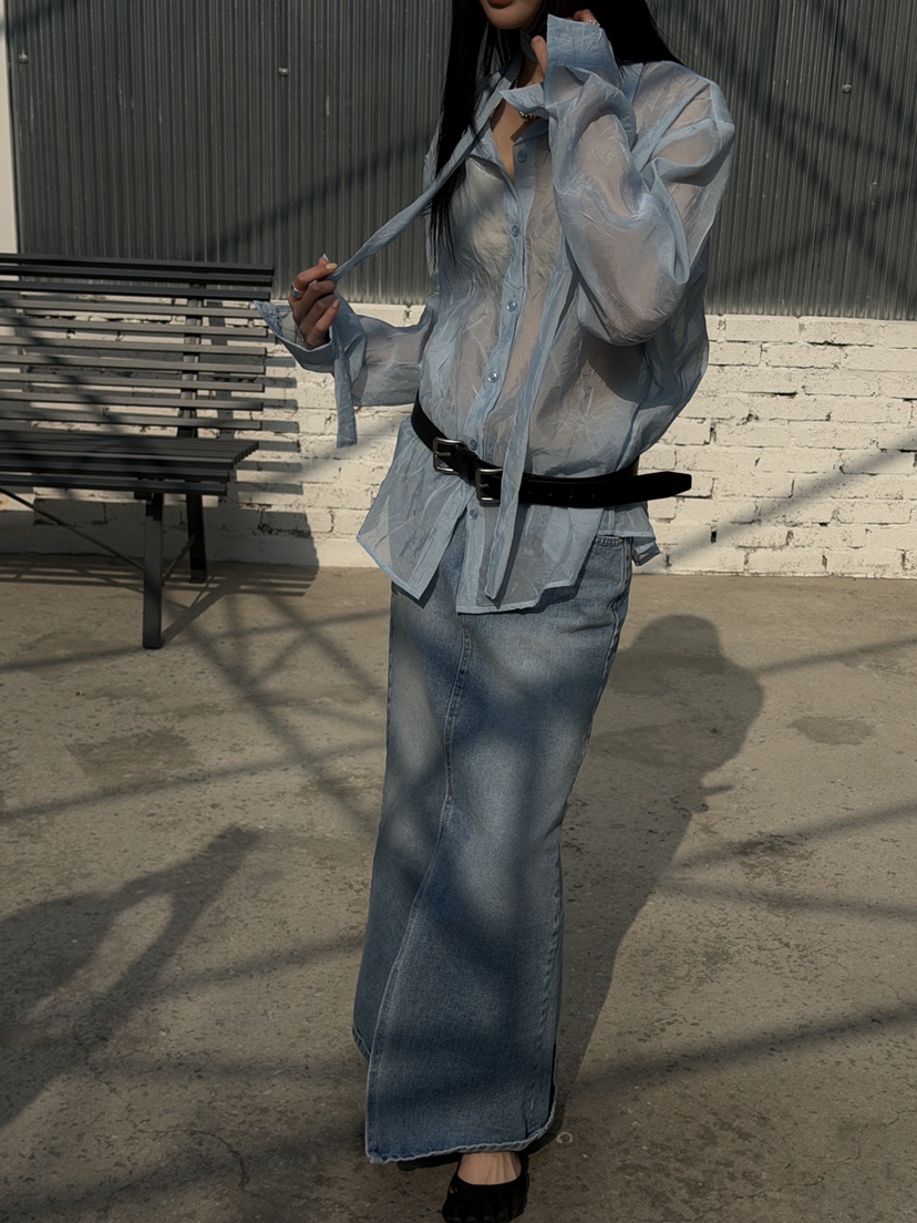 MURMUR東大門代購女裝新品時尚職業26春夏人氣襯衫蕾絲衫MURMUR襯衫/蕾絲衫