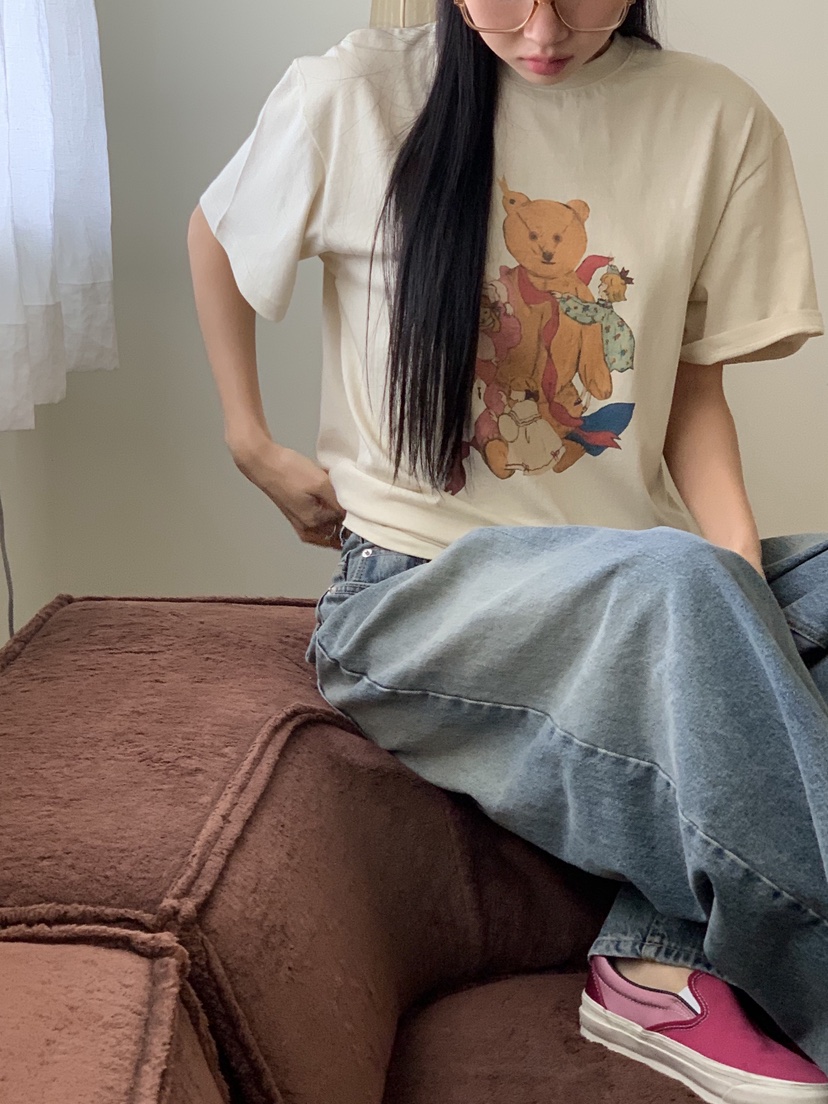 SUNDER MARKET韓國直郵女裝新款時尚26春夏推薦T恤不含內搭SUNDER MARKETT恤