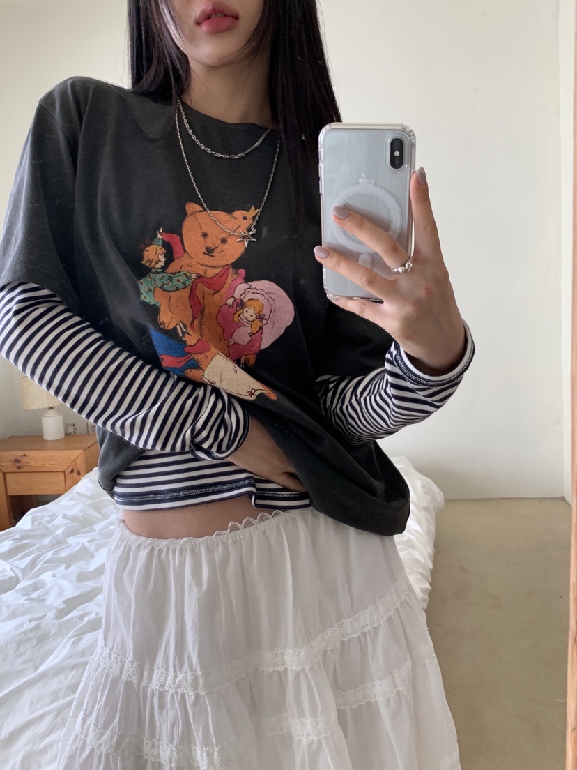 SUNDER MARKET韓國直郵女裝新款時尚26春夏推薦T恤不含內搭SUNDER MARKETT恤