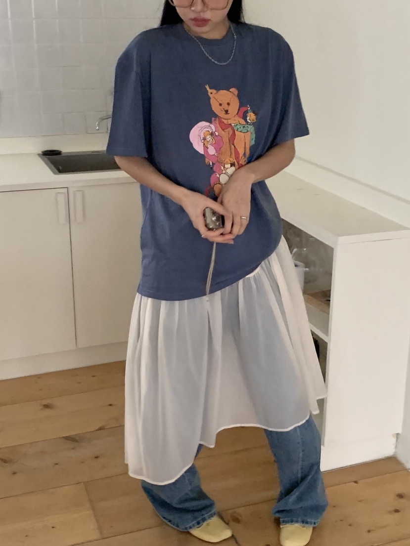 SUNDER MARKET韓國直郵女裝新款時尚26春夏推薦T恤不含內搭SUNDER MARKETT恤圖色3