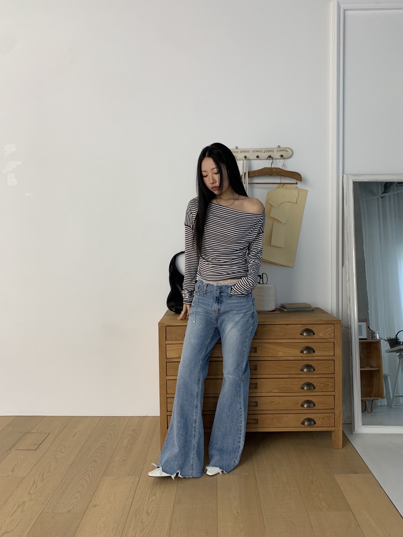 SUNDER MARKET韓國代購女裝新品熱賣人氣真品職業長袖T恤SUNDER MARKET長袖T恤