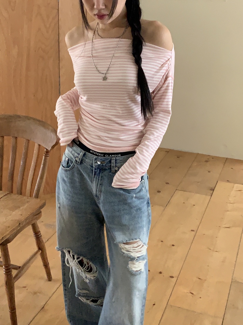 SUNDER MARKET韓國代購女裝新品熱賣人氣真品職業長袖T恤SUNDER MARKET長袖T恤圖色3