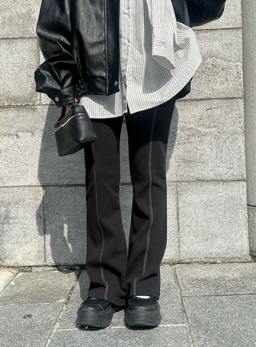 BYRING韓國代購女裝新款熱賣職業推薦人氣真品休閑褲直筒BYRING休閑褲