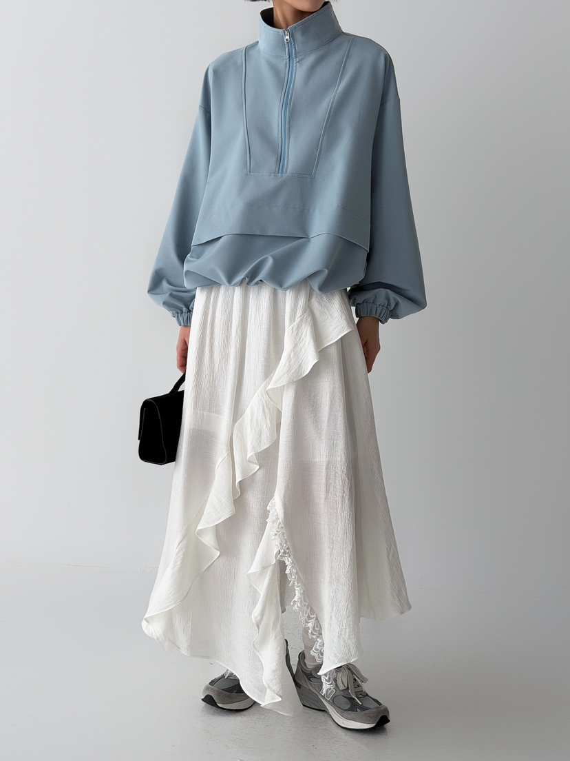 ANGLOG BEIGE東大門代購女裝新款熱賣時尚26春夏衛衣拉鏈ANGLOG BEIGE衛衣