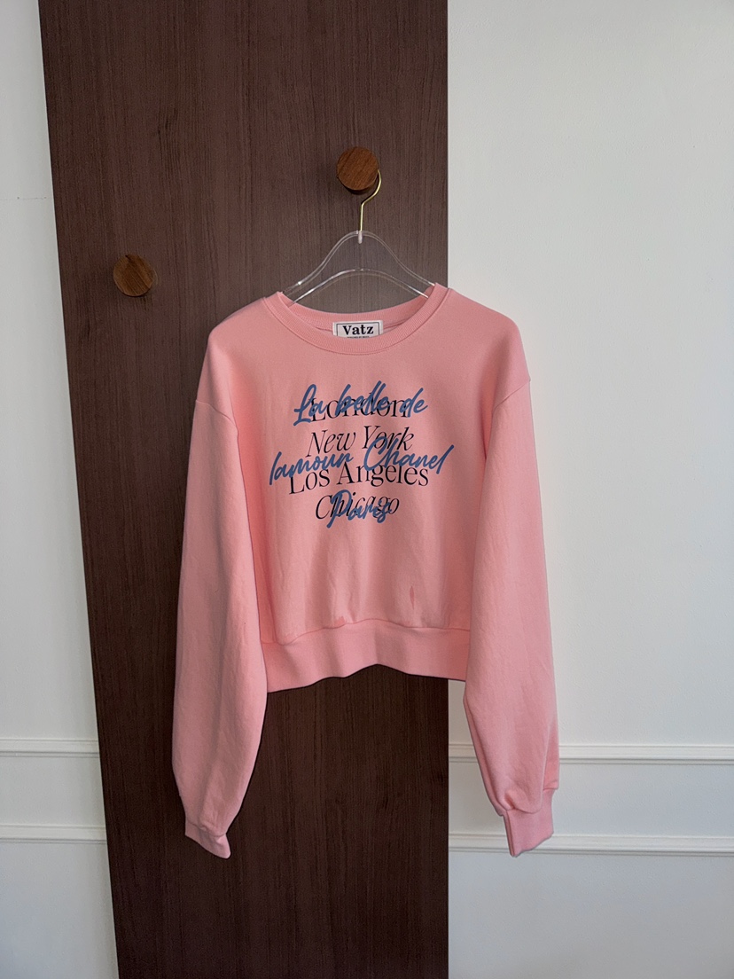 바츠東大門實拍女士新款熱賣26春夏推薦職業時尚人氣衛衣Vatz衛衣圖色1