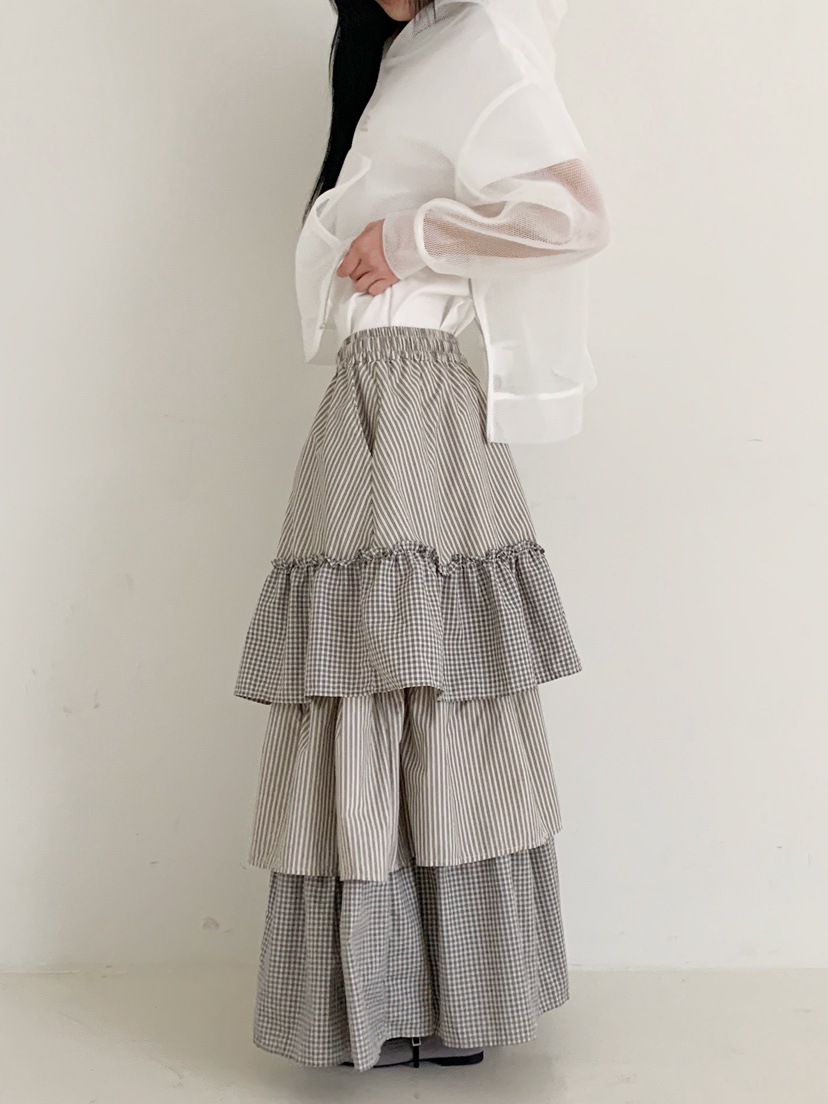 NEOUL韓國直郵女士新款熱賣26春夏時尚休閑推薦職業真品長裙NEOUL/ahin雙領標簽長裙