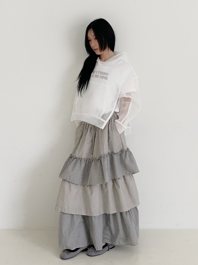 NEOUL韓國直郵女士新款熱賣26春夏時尚休閑推薦職業真品長裙NEOUL/ahin雙領標簽長裙