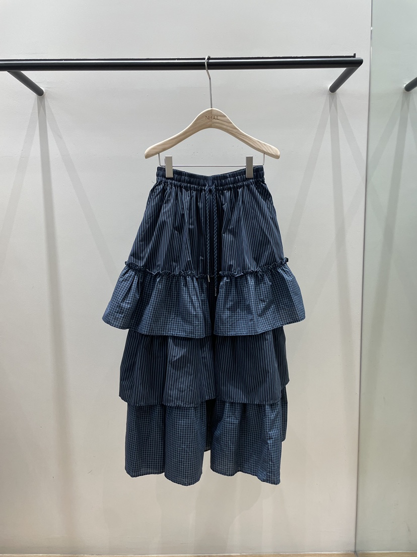 NEOUL韓國直郵女士新款熱賣26春夏時尚休閑推薦職業真品長裙NEOUL/ahin雙領標簽長裙圖色2