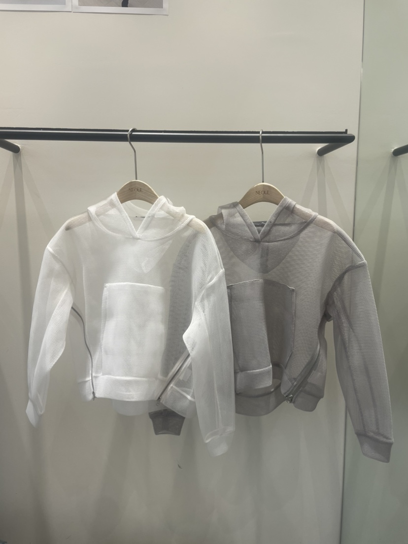 NEOUL東大門代購女士新款職業真品推薦休閑26春夏衛衣兜帽NEOUL/ahin雙領標簽衛衣