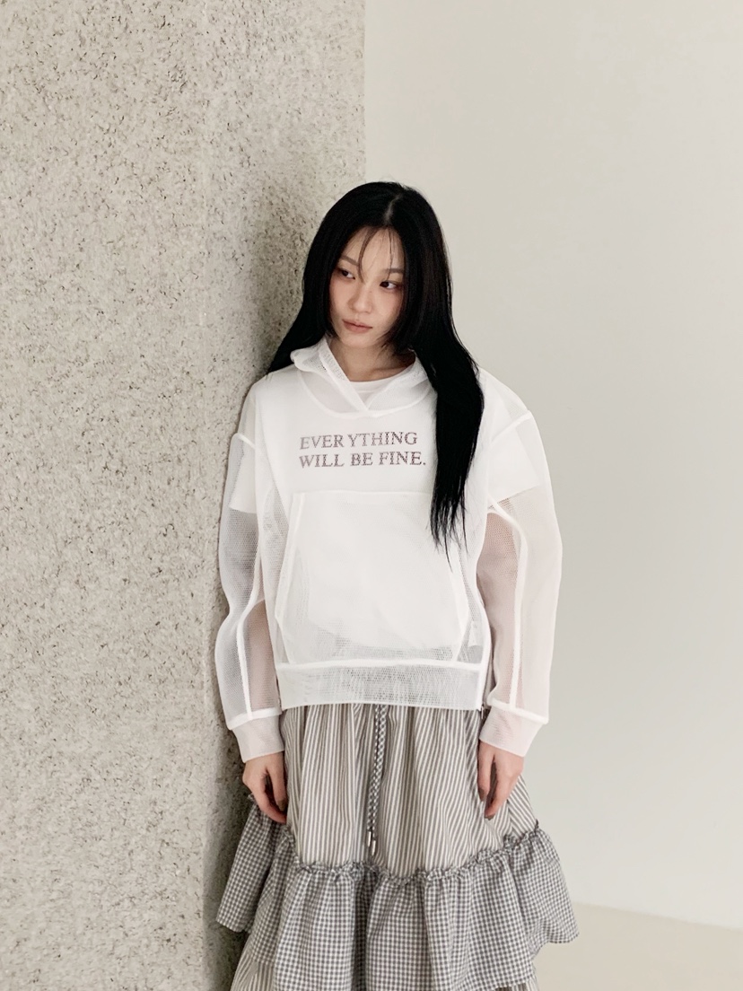 NEOUL東大門代購女士新款職業真品推薦休閑26春夏衛衣兜帽NEOUL/ahin雙領標簽衛衣