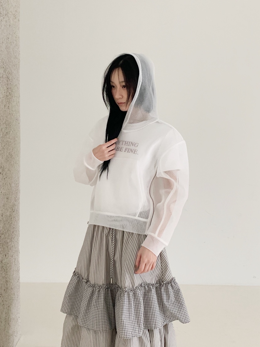 NEOUL東大門代購女士新款職業真品推薦休閑26春夏衛衣兜帽NEOUL/ahin雙領標簽衛衣