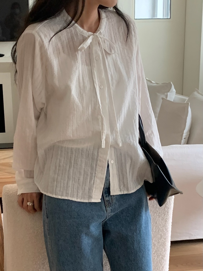 BLEECKER東大門實拍女裝新品時尚休閑真品推薦襯衫蕾絲衫BLEECKER襯衫/蕾絲衫