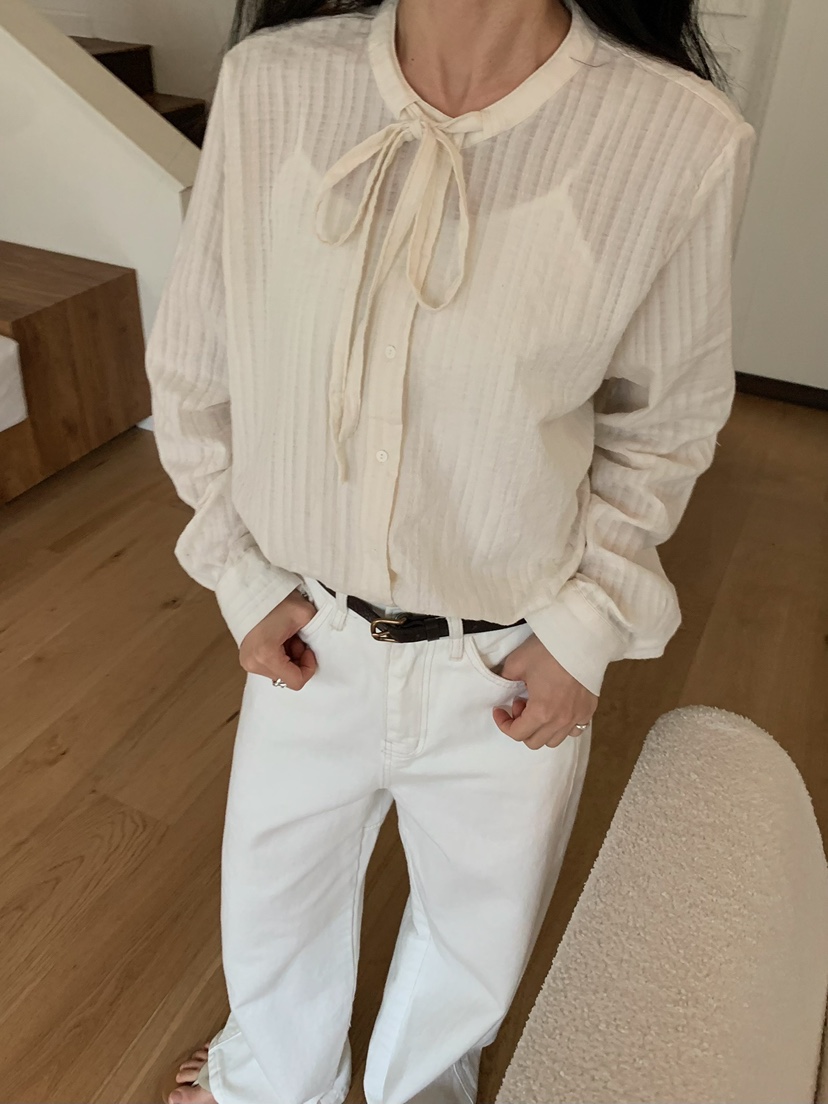 BLEECKER東大門實拍女裝新品時尚休閑真品推薦襯衫蕾絲衫BLEECKER襯衫/蕾絲衫