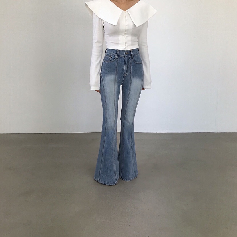 2TWO MOON東大門實拍女士新款職業休閑真品推薦人氣牛仔褲2TWO MOON牛仔褲