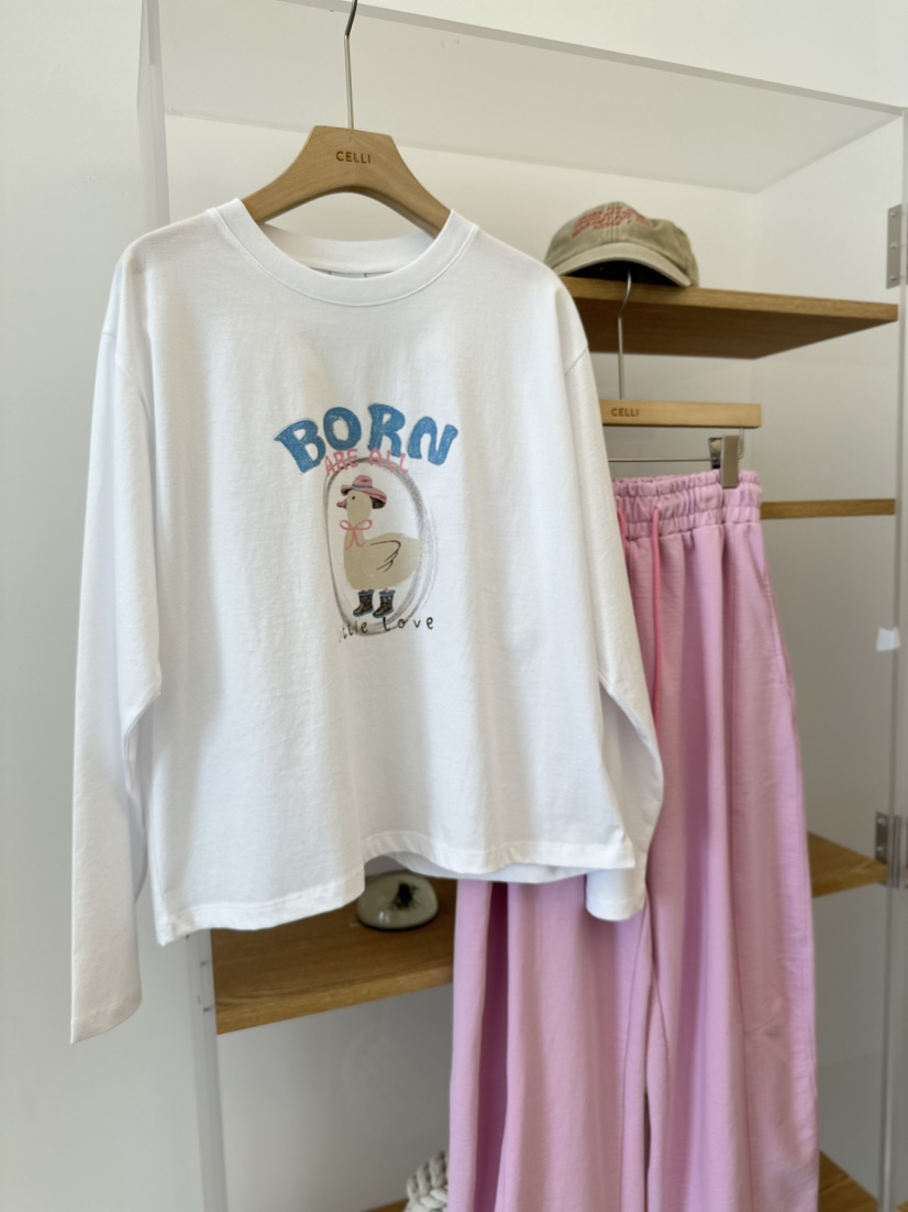 CELLI東大門代購女裝新品熱賣職業人氣真品休閑長袖T恤鴨CELLI長袖T恤