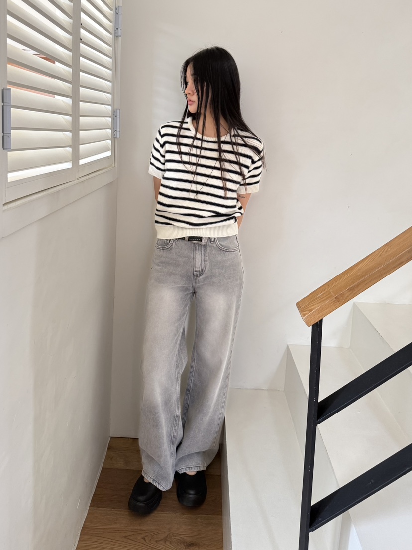 A P-STUDIO東大門實拍女士新款真品休閑人氣26春夏牛仔褲A P-STUDIO牛仔褲