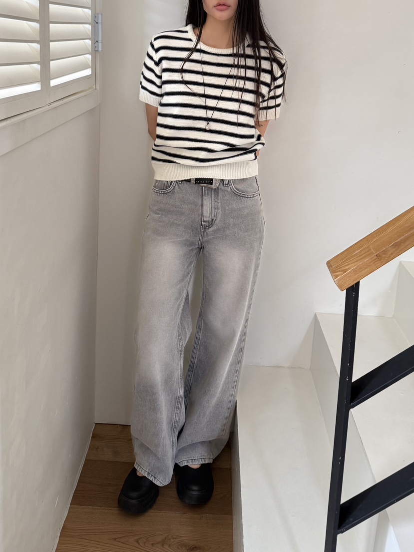 A P-STUDIO東大門實拍女士新款真品休閑人氣26春夏牛仔褲A P-STUDIO牛仔褲