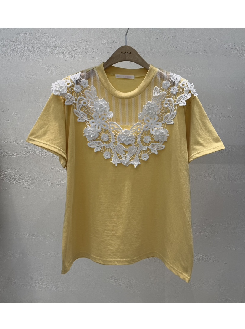 LOVABLE東大門代購女士新款時尚推薦熱賣真品26春夏休閑T恤LOVABLET恤圖色1