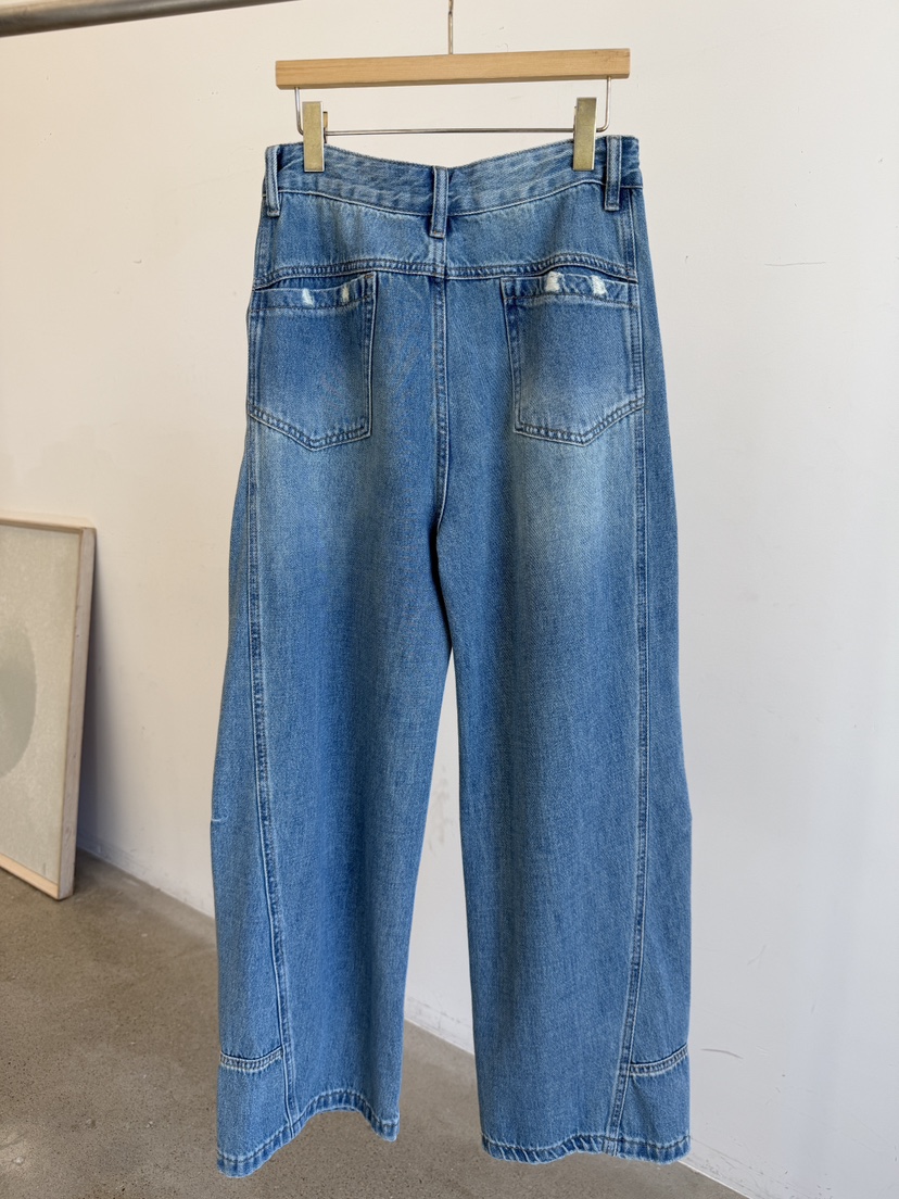 LAUNDRY韓國直郵女裝新品時尚熱賣真品26春夏人氣牛仔褲鏤空LAUNDRY牛仔褲