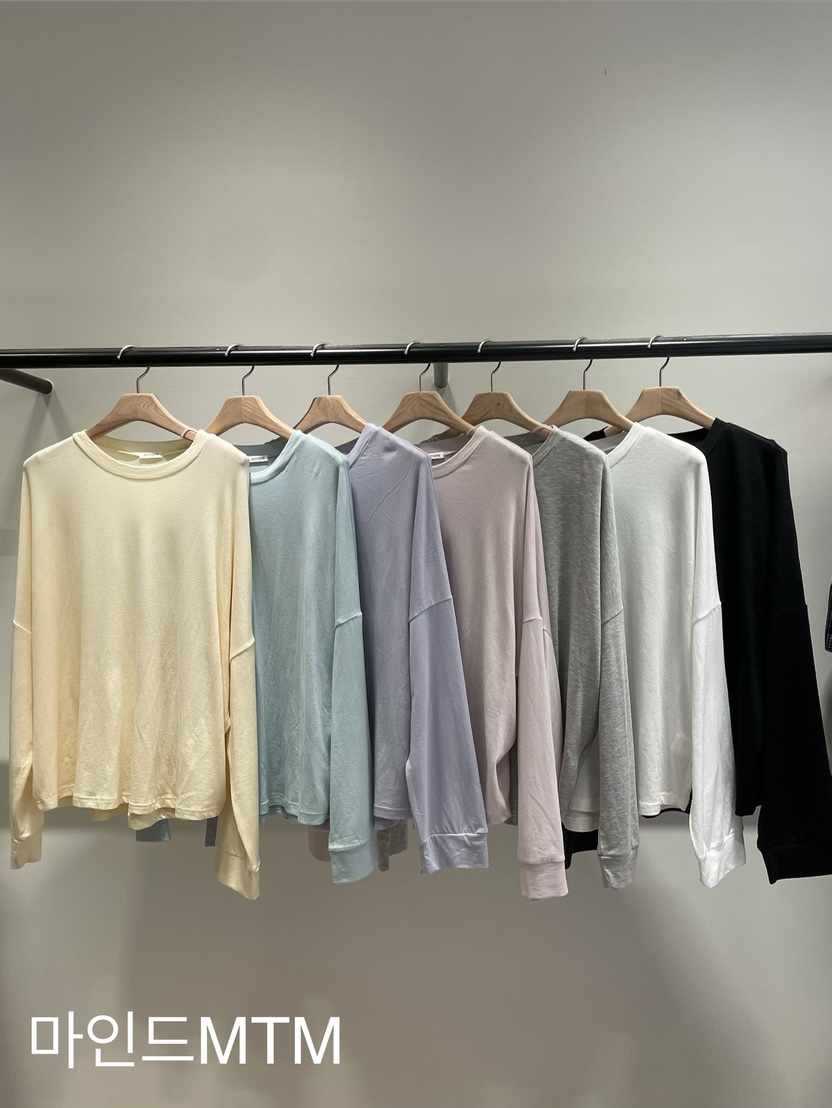 ORMORE韓國代購女裝新品人氣休閑職業推薦26春夏時尚長袖T恤ORMORE長袖T恤