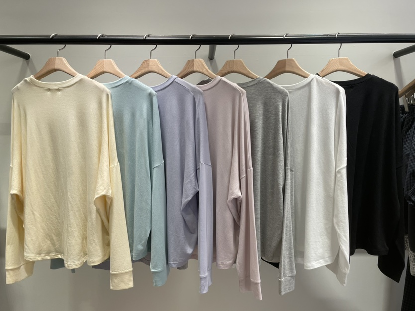 ORMORE韓國代購女裝新品人氣休閑職業推薦26春夏時尚長袖T恤ORMORE長袖T恤