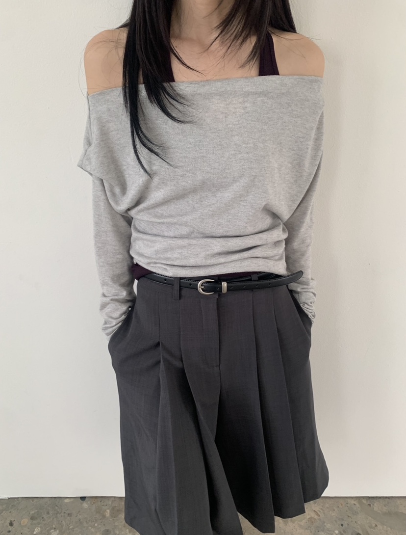 VAARA東大門代購女裝新品職業時尚真品休閑26春夏長袖T恤VAARA長袖T恤