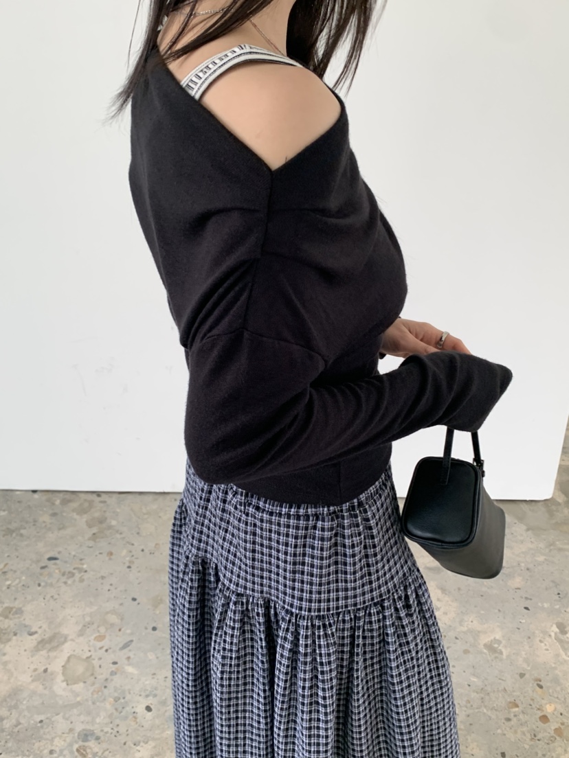 VAARA東大門代購女裝新品職業時尚真品休閑26春夏長袖T恤VAARA長袖T恤