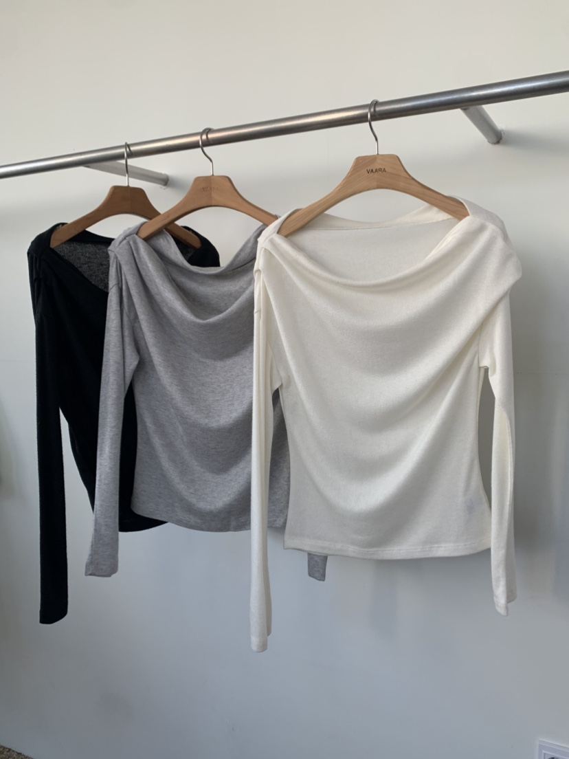 VAARA東大門代購女裝新品職業時尚真品休閑26春夏長袖T恤VAARA長袖T恤