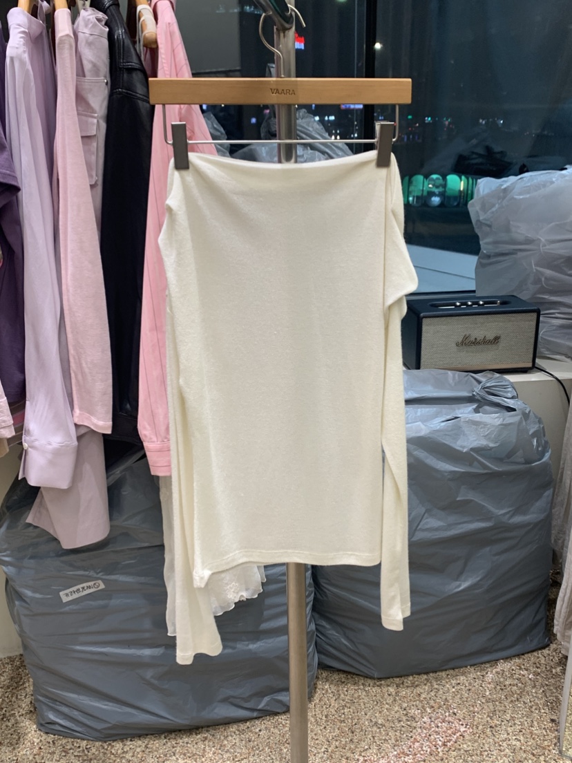 VAARA東大門代購女裝新品職業時尚真品休閑26春夏長袖T恤VAARA長袖T恤圖色1