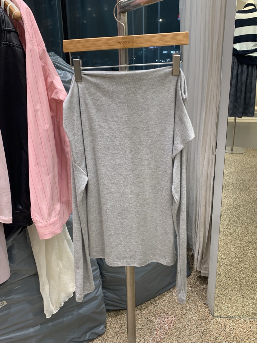 VAARA東大門代購女裝新品職業時尚真品休閑26春夏長袖T恤VAARA長袖T恤圖色2