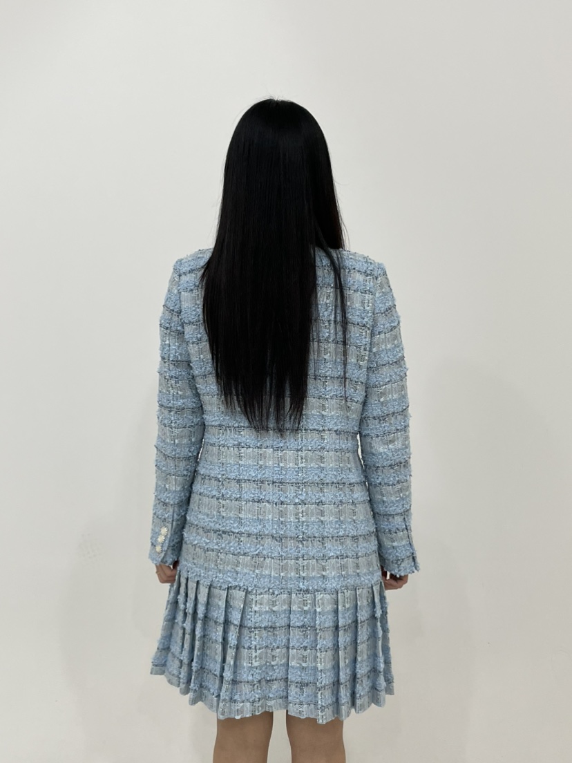 NAPKIN東大門實拍女士新品真品推薦時尚休閑連衣裙粗花呢NAPKIN連衣裙