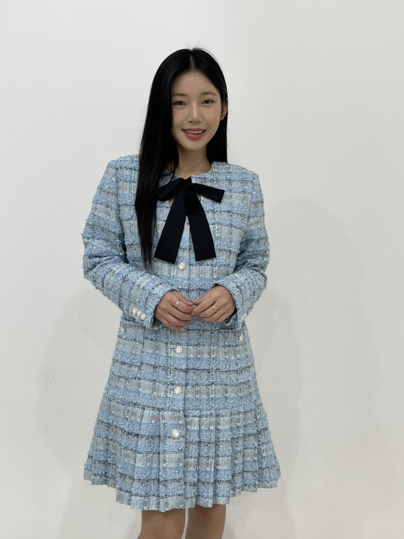 NAPKIN東大門實拍女士新品真品推薦時尚休閑連衣裙粗花呢NAPKIN連衣裙