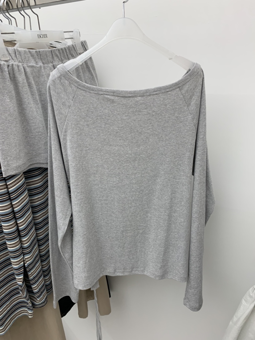 ESCHER東大門實拍女士新品熱賣休閑真品26春夏職業長袖T恤ESCHER長袖T恤