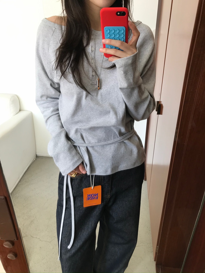 ESCHER東大門實拍女士新品熱賣休閑真品26春夏職業長袖T恤ESCHER長袖T恤