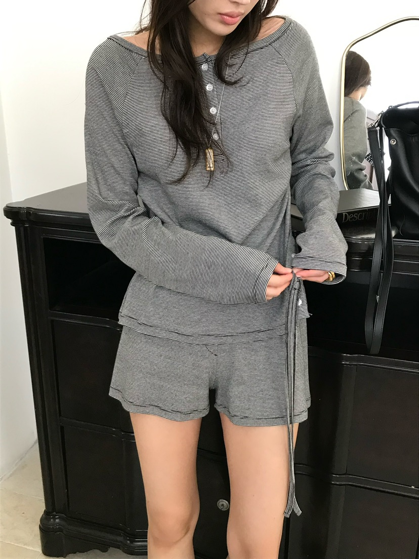 ESCHER東大門實拍女士新品熱賣休閑真品26春夏職業長袖T恤ESCHER長袖T恤